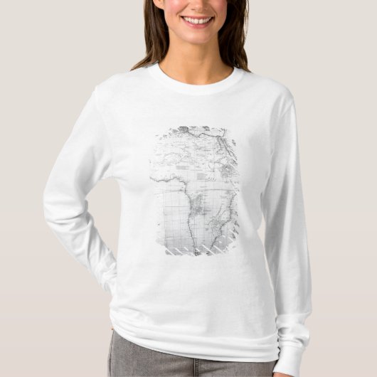 Karte von Afrika T-Shirt (Vorderseite)