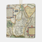 Karte von Afrika und von arabischen Halbinsel Keramikornament (Links)