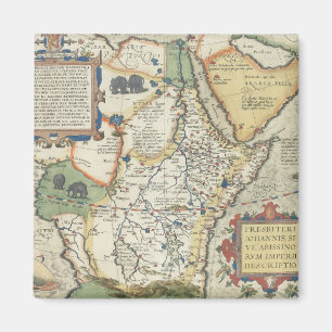 Karte von Afrika und von arabischen Halbinsel Magnet