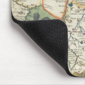 Karte von Afrika und von arabischen Halbinsel Mousepad (Ecke)
