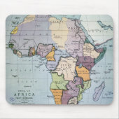 Karte von Afrika Vertrag-Grenzen, 1891 zeigend Mousepad (Vorne)