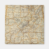 Karte von Alabama Magnet (Vorne)