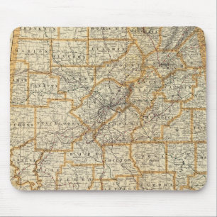 Karte von Alabama Mousepad