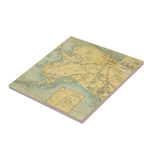 Karte von Alaska Fliese (Seite)