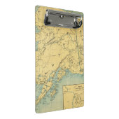Karte von Alaska Mini Klemmbrett (Schrägansicht)