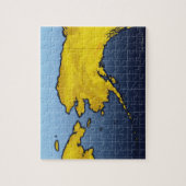 Karte von Alaska Puzzle (Vertikal)