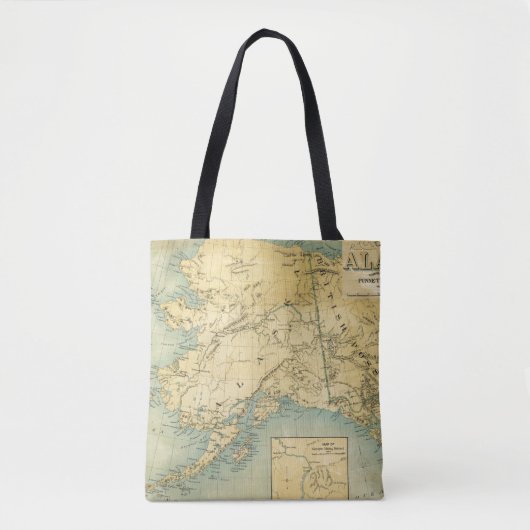 Karte von Alaska Tasche (Vorderseite)