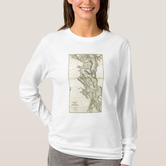 Karte von Albanien T-Shirt (Vorderseite)