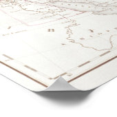 Karte von Alexander dem Großen Reich Poster (Ecke)