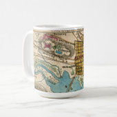 Karte von Alexandria VA und Nachbarstädte Kaffeetasse (Vorderseite Links)