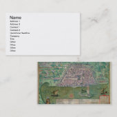 Karte von Algier, von "Civitates Orbis Terrarum" (Vorne/Hinten)