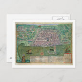 Karte von Algier, von "Civitates Orbis Terrarum" v (Vorne/Hinten)