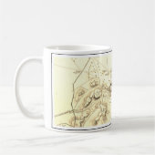 Karte von altem Athen, Griechenland Kaffeetasse (Links)