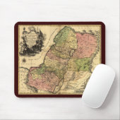 Karte von altem Israel mit den 12 Stämmen Mousepad (Mit Mouse)