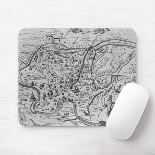 Karte von altem Rom Mousepad (Mit Mouse)
