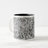 Karte von altem Rom Zweifarbige Tasse (Vorderseite Links)