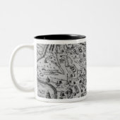 Karte von altem Rom Zweifarbige Tasse (Links)