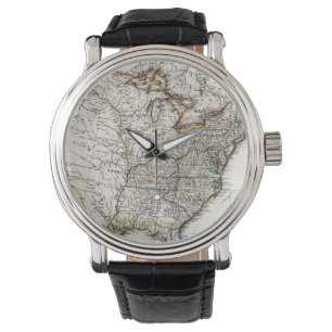 KARTE VON AMERIKA, 1809 ARMBANDUHR
