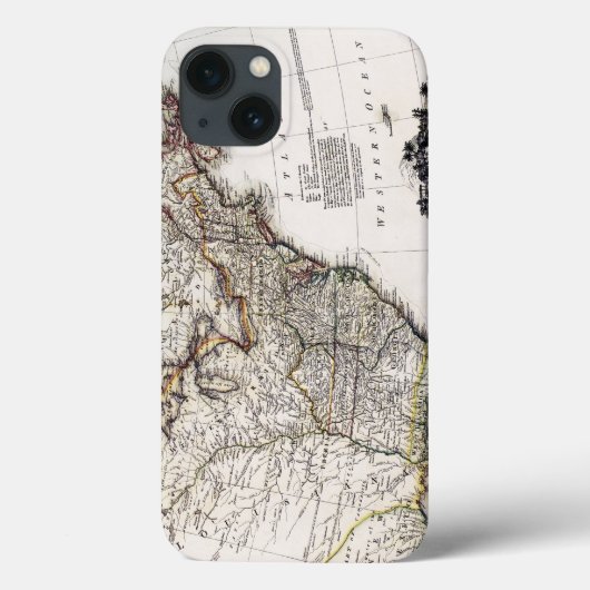 KARTE VON AMERIKA, 1809 Case-Mate iPhone HÜLLE (Rückseite)