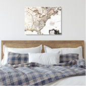 KARTE VON AMERIKA, 1809 LEINWANDDRUCK (Insitu (Schlafzimmer))