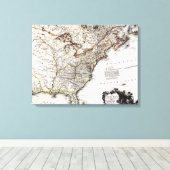 KARTE VON AMERIKA, 1809 LEINWANDDRUCK (Insitu (Holzboden))