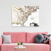 KARTE VON AMERIKA, 1809 LEINWANDDRUCK (Insitu (Wohnzimmer))