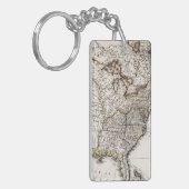 KARTE VON AMERIKA, 1809 SCHLÜSSELANHÄNGER (Vorderseite links)