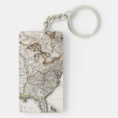 KARTE VON AMERIKA, 1809 SCHLÜSSELANHÄNGER (Rückseite)