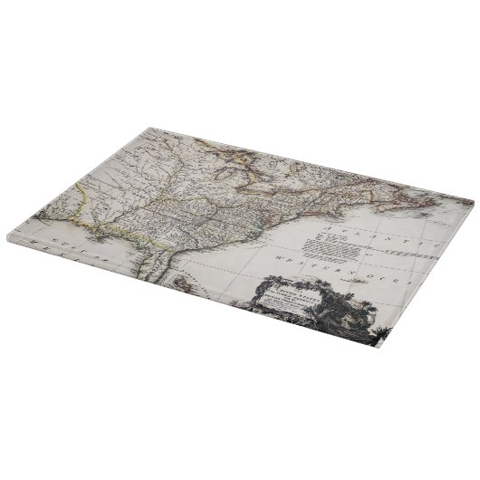 KARTE VON AMERIKA, 1809 SCHNEIDEBRETT (Ecke)