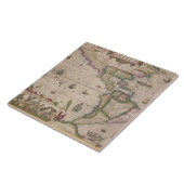 Karte von Amerika, vom Mercator "Atlas", Kneipe. Fliese (Seite)