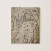 Karte von Amerika, vom Mercator "Atlas", Kneipe. Puzzle (Vertikal)