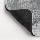 Karte von Amsterdam, 1662 Mousepad (Ecke)