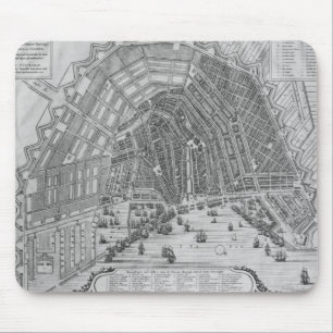 Karte von Amsterdam, 1662 Mousepad