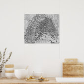 Karte von Amsterdam, 1662 Poster (Küche)