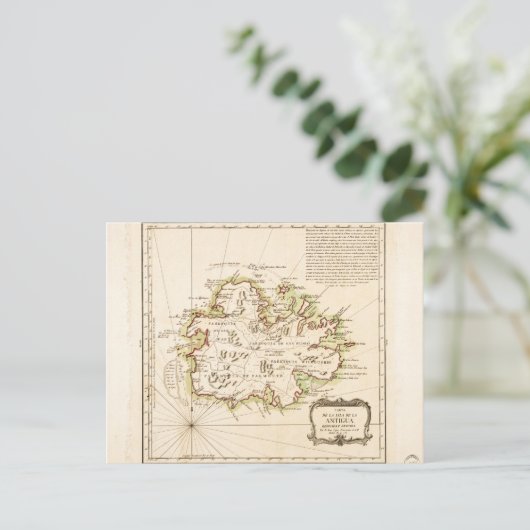 Karte von Antigua von Juan Lopez (1780) (Stehend Vorderseite)