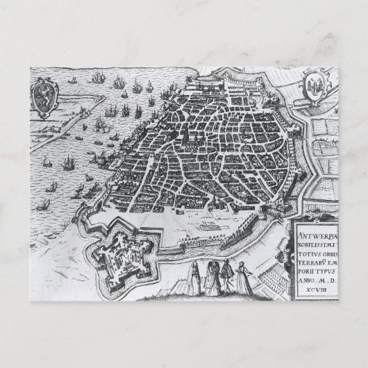 Karte von Antwerpen, 1598 (Vorderseite)