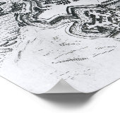 Karte von Antwerpen, 1598 Poster (Ecke)