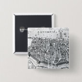 Karte von Antwerpen Button (Vorne & Hinten)