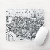 Karte von Antwerpen Mousepad (Mit Mouse)