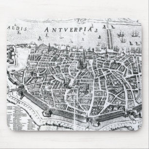 Karte von Antwerpen Mousepad