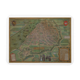 Karte von Antwerpen, von "Civitates Orbis Magnet