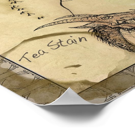 Karte von Arda Poster (Ecke)