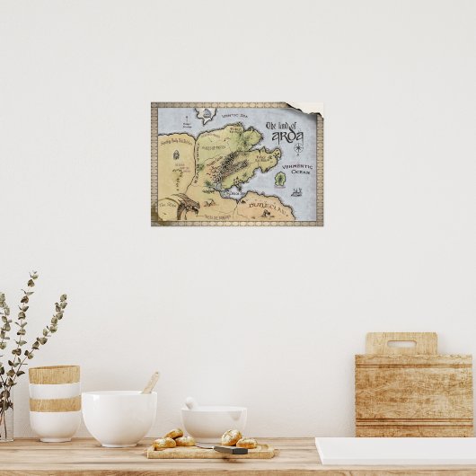 Karte von Arda Poster (Küche)