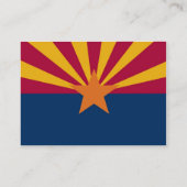 Karte von Arizona und Staatsflagge (Rückseite)