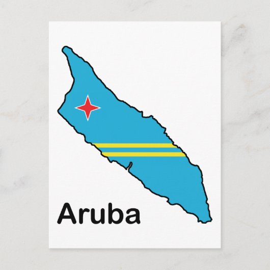 Karte von Aruba (Vorderseite)