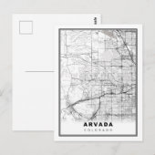 Karte von Arvada (Vorne/Hinten)