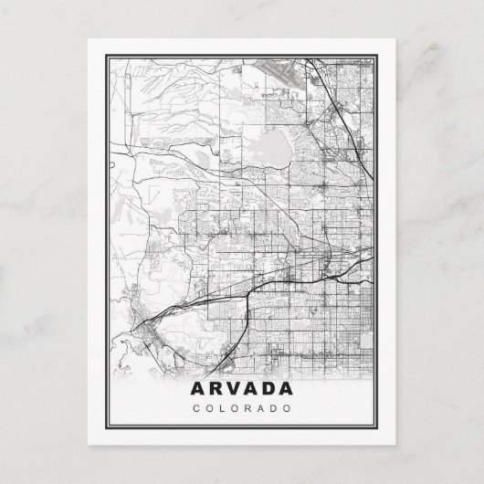 Karte von Arvada (Vorderseite)