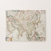 Karte von Asien. Identisch mit den Karten von Guil Puzzle (Horizontal)