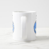 Karte von Atlantis - Beide Hemisphären - Jumbo-Tas Jumbo-Tasse (Rückseite)