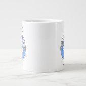 Karte von Atlantis - Beide Hemisphären - Jumbo-Tas Jumbo-Tasse (Vorderseite)
